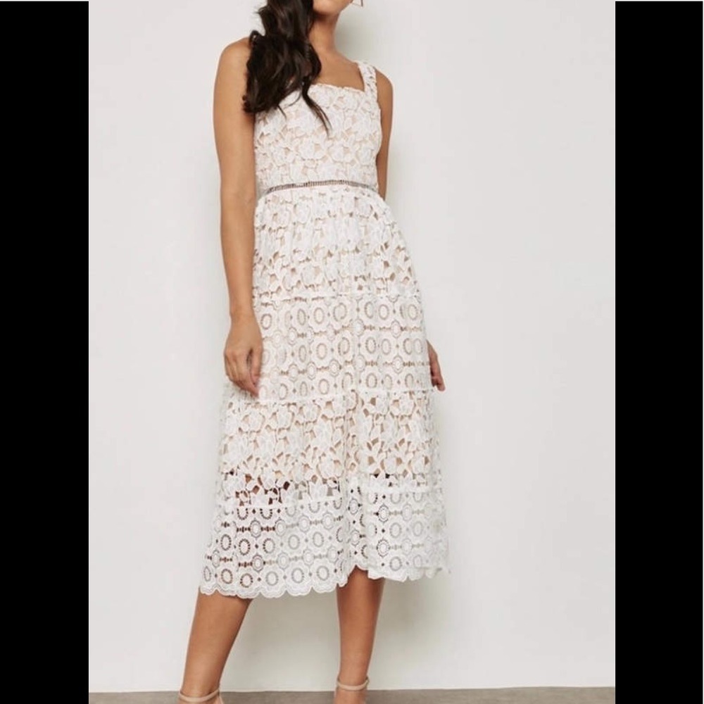 White lace dress